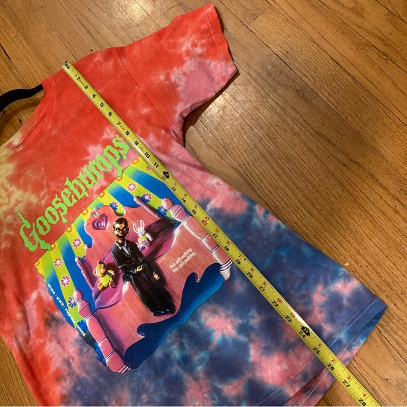 Goosebumps Night of the Living Dummy Retro Y2K Slappy Tie Dye Tee Book Fair - Picture 9 of 11